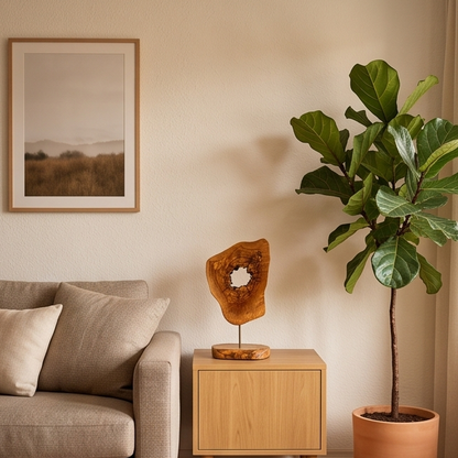 Olive Wood Unique Decorative Sculpture 20 cm, home decor, decor, gift, gift for parents, wedding gift