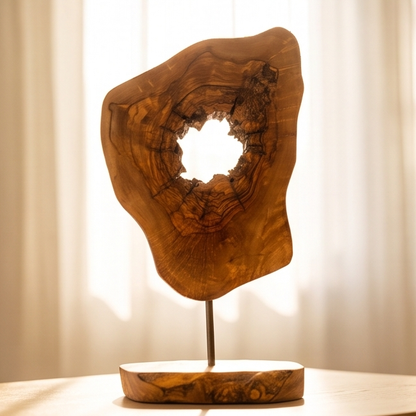 Olive Wood Unique Decorative Sculpture 20 cm, home decor, decor, gift, gift for parents, wedding gift