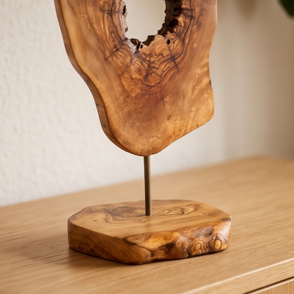 Olive Wood Unique Decorative Sculpture 20 cm, home decor, decor, gift, gift for parents, wedding gift
