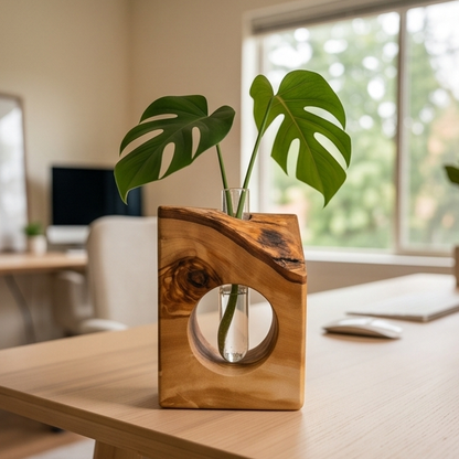 Rustic desktop propagation vase