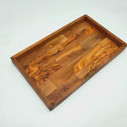 End grain Olive wood tray 40 cm and 45 cm