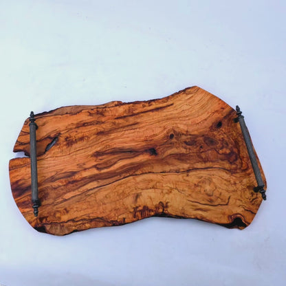 Olive Wood Rustic Tray