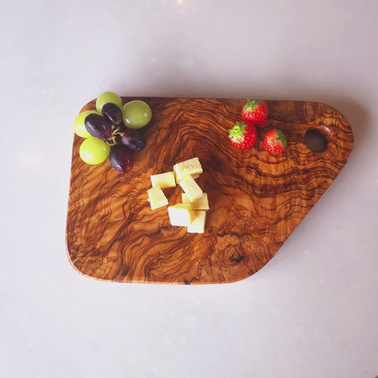 Olive Wood Cutting Board with Hole