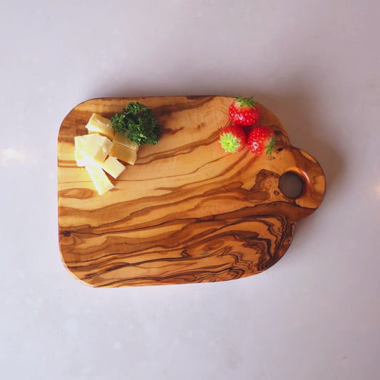 Olive Wood Cutting Board with Hanging Hole