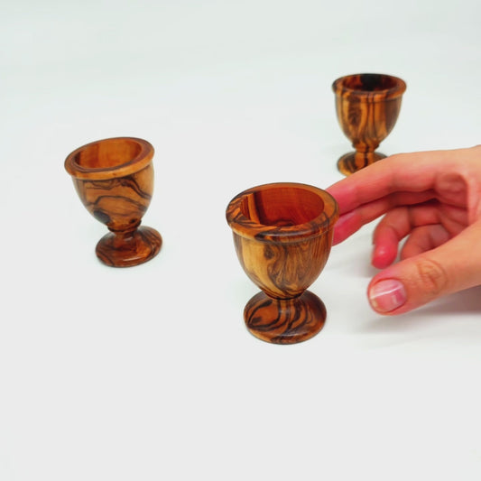 Olive Wood Egg Cup, decor, table accessories