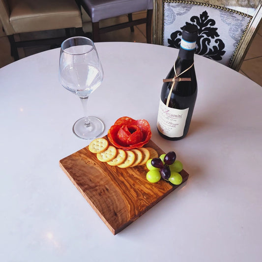 Square Olive Wood Chopping Board