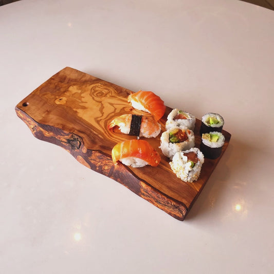 Olive Wood Handcrafted Wooden Charcuterie Cutting/Chopping/Cheese Board Solid Thick Serving Platter
