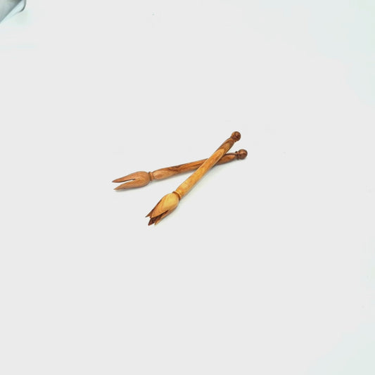 Olive Wood Olive Picker 14 cm