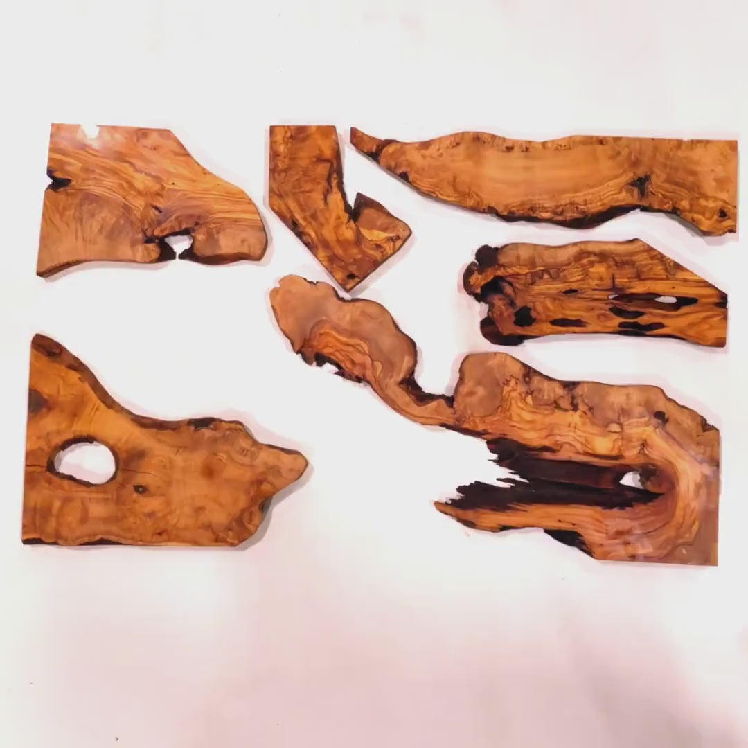 Olive Wood Pieces, Olive Wood for DIY, Olive Wood for Epoxy, Olive Wood for Resin, Wood for Art, Olive Wood Slabs