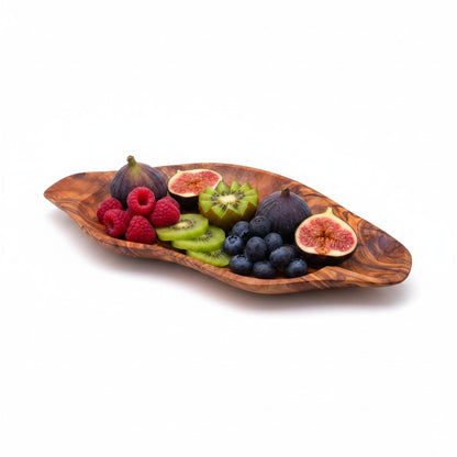 Olive Wood Charcuterie Board | Rustic Live Edge Serving Platter Cheese Tray