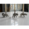 Aluminum Lion Candle Holder