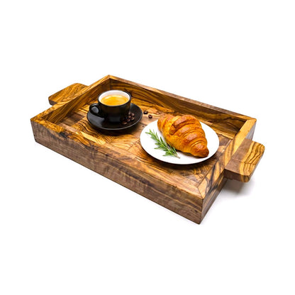 Plateau en bois d'olivier à bois de bout 40 cm et 45 cm